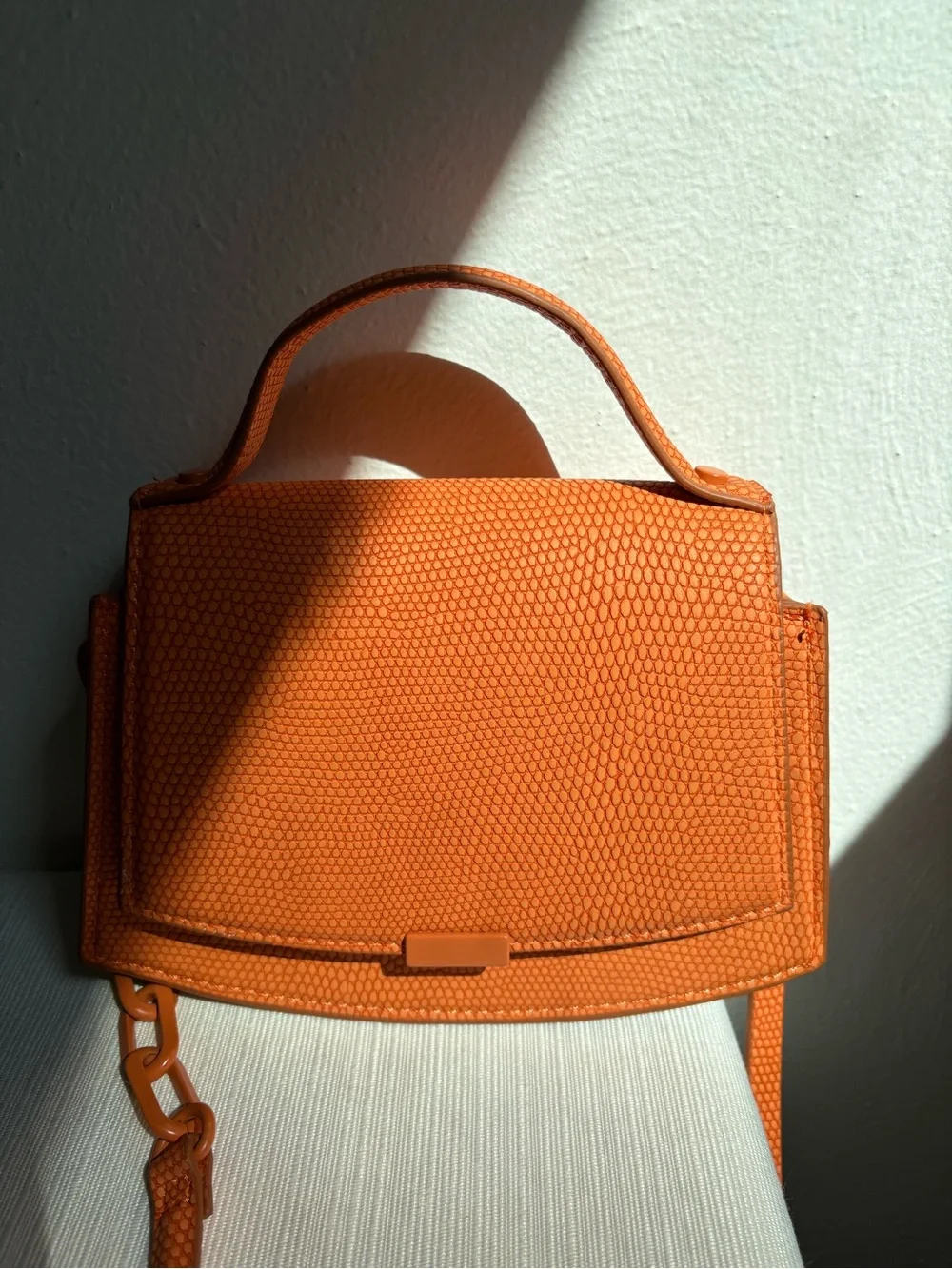 ZARA Embossed Mini Bag Crossbody Satchel Purse